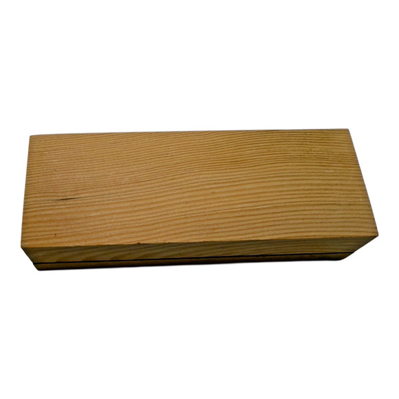 VTG 1980's Solid Brass Shaving Razor American Eagle Outfitters w/ Wood Box Case - Picture 10 of 10